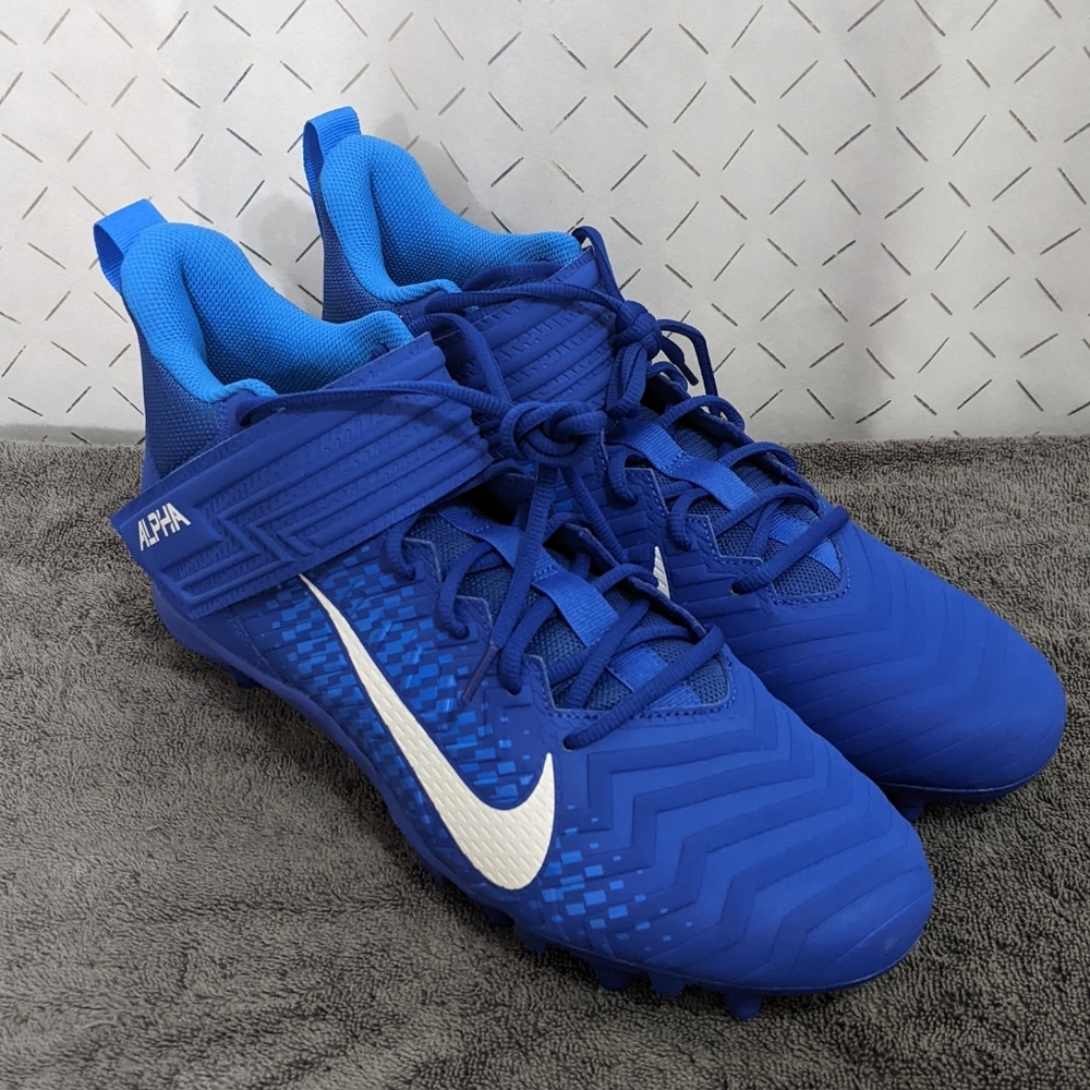 Nike Men's 8 Alpha Menace Varsity 2 Men's Football Cleats AQ8154-400 Blue Size13